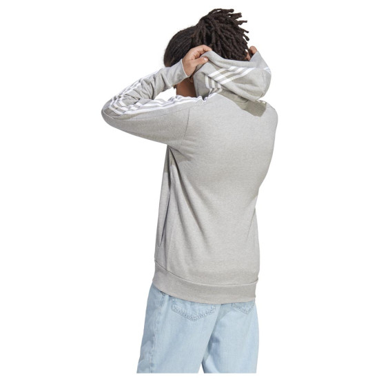Adidas Ανδρική ζακέτα Essentials French terry 3-Stripes Full-Zip Hoodie